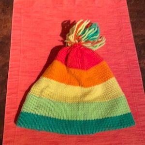 Wool Rainbow Ski Hat